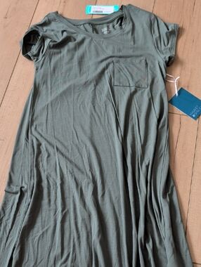 Market & Spruce Teal T Shirt Dress